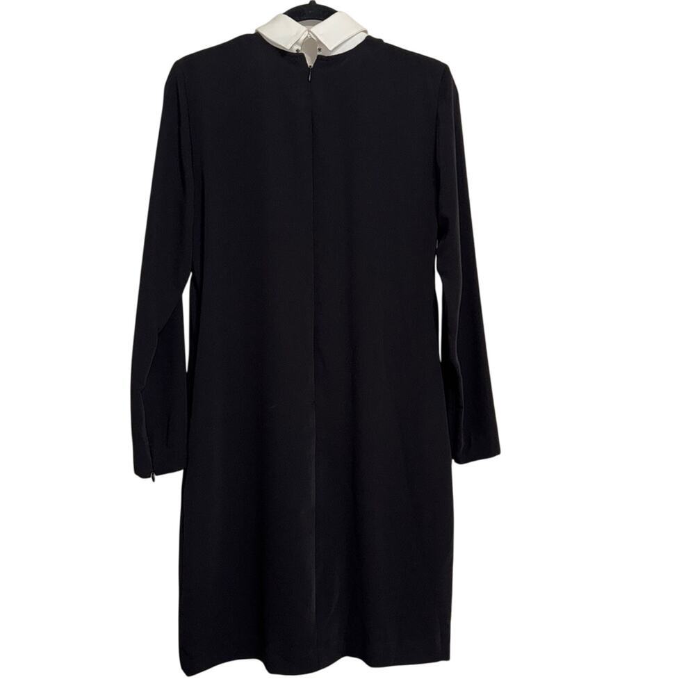 Ralph Lauren Black Collard Shift Dress Size 6 - Picture 3 of 9